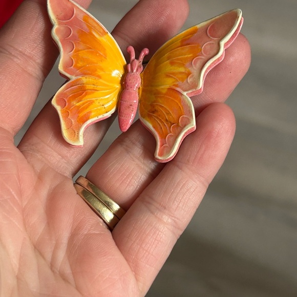 4/$100 WEST GERMANY Vibrant Butterfly Brooch 🦋 - Picture 4 of 7